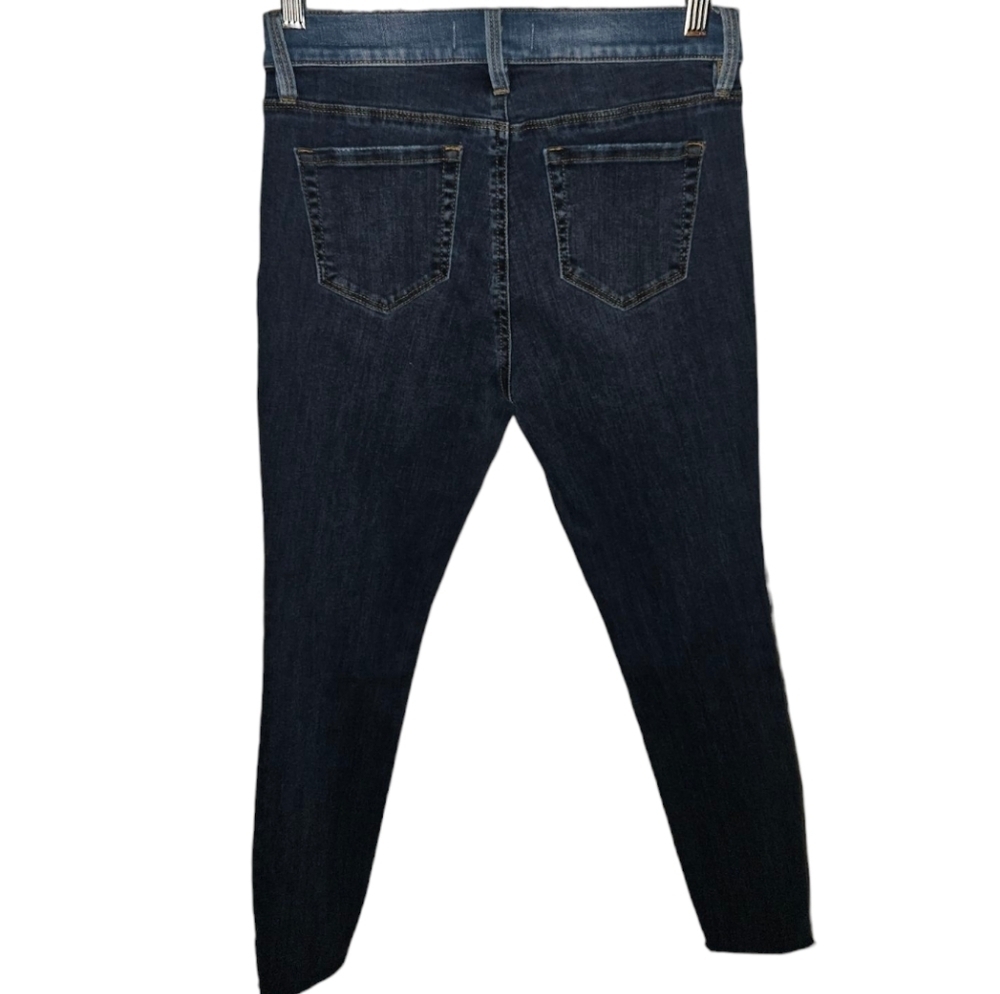 Pacsun Spit Wash Denim Fringe High-Rise Ankle Jeggings (Dark Wash) - Picture 2 of 2